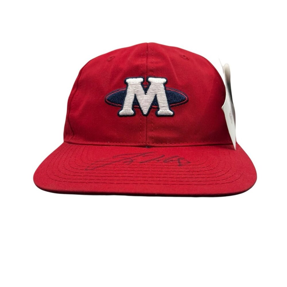 Memphis Redbirds MiLB Vintage Snapback Hat Cap Retro Autographed Deadstock 90's